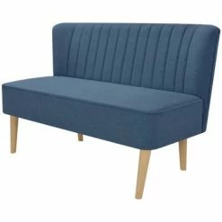 VidaXL Canapé 117 x 55,5 x 77 cm Tissu Bleu