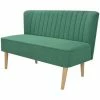 VidaXL Canapé 117 x 55,5 x 77 cm Tissu Vert