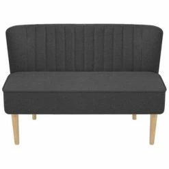 VidaXL Canapé 117 x 55,5 x 77 cm Tissu Gris foncé 5 VidaXL Canapé 117 x 55,5 x 77 cm Tissu Gris foncé -Canapés Soldes 2022 image 2 244071