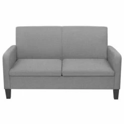 VidaXL Canapé à 2 places 135 x 65 x 76 cm Gris clair 5 VidaXL Canapé à 2 places 135 x 65 x 76 cm Gris clair -Canapés Soldes 2022 image 2 244708