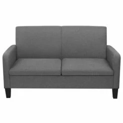 VidaXL Canapé à 2 places 135 x 65 x 76 cm Gris foncé -Canapés Soldes 2022 image 2 244709