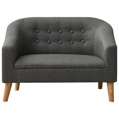 VidaXL Canapé pour enfants Gris Tissu 2 VidaXL Canapé pour enfants Gris Tissu – Image 2