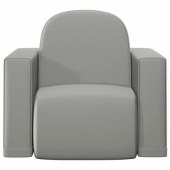 VidaXL Canapé pour enfants 2 en 1 Gris Similicuir -Canapés Soldes 2022 image 2 325517