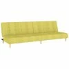 VidaXL Canapé-lit à 2 places Vert Tissu