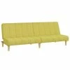 VidaXL Canapé-lit à 2 places Vert Tissu