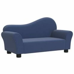 VidaXL Canapé pour enfants Bleu Tissu