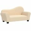 VidaXL Canapé pour enfants Crème Tissu