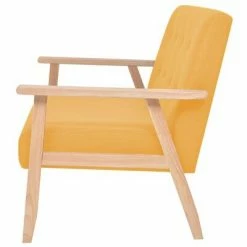 VidaXL Canapé à 2 places Tissu Jaune -Canapés Soldes 2022 image 3 244658