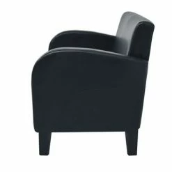 VidaXL Canapé à 2 places Cuir synthétique Noir -Canapés Soldes 2022 image 3 245587