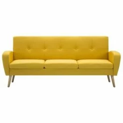 VidaXL Canapé à 3 places Tissu Jaune 8 VidaXL Canapé à 3 places Tissu Jaune -Canapés Soldes 2022 image 3 246992