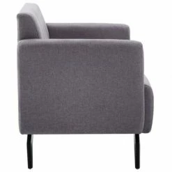 VidaXL Canapé à 2 places Revêtement en tissu 115x60x67 cm Gris clair -Canapés Soldes 2022 image 3 247179