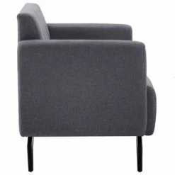 VidaXL Canapé à 2 places Revêtement en tissu 115x60x67 cm Gris foncé -Canapés Soldes 2022 image 3 247183