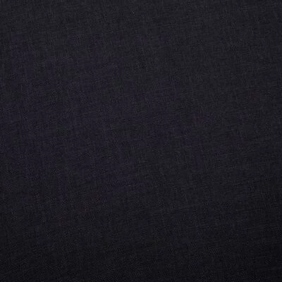 VidaXL Ensemble de canapé 2 pcs Tissu Noir 3 VidaXL Ensemble de canapé 2 pcs Tissu Noir – Image 3