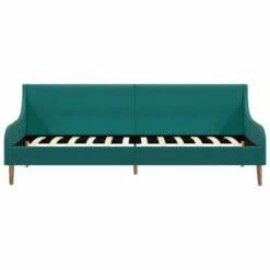 VidaXL Cadre de lit de jour avec matelas en mousse Vert Tissu 8 VidaXL Cadre de lit de jour avec matelas en mousse Vert Tissu -Canapés Soldes 2022 image 3 279151