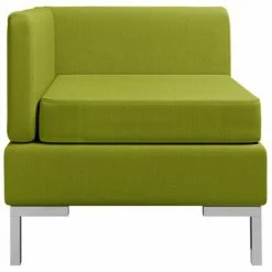 VidaXL Canapé d'angle sectionnel avec coussin Tissu Vert 8 VidaXL Canapé d'angle sectionnel avec coussin Tissu Vert -Canapés Soldes 2022 image 3 287015