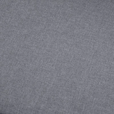VidaXL Canapé à 3 places Gris clair Tissu 3 VidaXL Canapé à 3 places Gris clair Tissu – Image 3