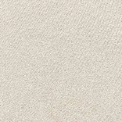 VidaXL Canapé à 3 places Crème Tissu 3 VidaXL Canapé à 3 places Crème Tissu – Image 3