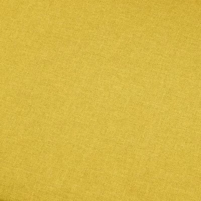 VidaXL Canapé à 4 places Jaune Tissu 3 VidaXL Canapé à 4 places Jaune Tissu – Image 3