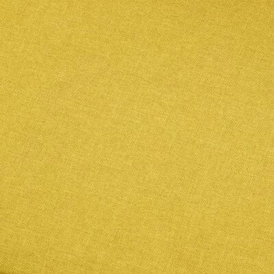 VidaXL Canapé à 2 places Jaune Tissu 3 VidaXL Canapé à 2 places Jaune Tissu – Image 3