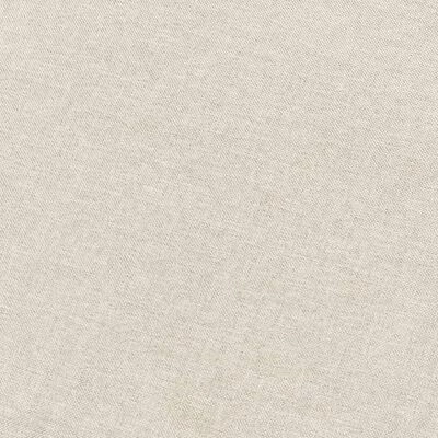 VidaXL Canapé à 4 places Crème Tissu 3 VidaXL Canapé à 4 places Crème Tissu – Image 3