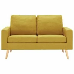 3056620 vidaXL 2 Piece Sofa Set Fabric Yellow (288699+288709) 8 3056620 vidaXL 2 Piece Sofa Set Fabric Yellow (288699+288709) -Canapés Soldes 2022 image 3 3056620