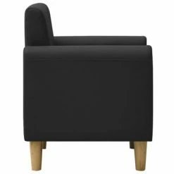 VidaXL Canapé pour enfants Noir Similicuir -Canapés Soldes 2022 image 3 325500