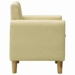 VidaXL Canapé pour enfants Blanc crème Similicuir -Canapés Soldes 2022 image 3 325501