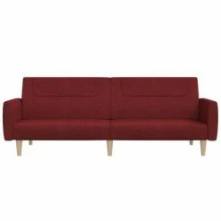 VidaXL Canapé-lit à 2 places Rouge bordeaux Tissu 8 VidaXL Canapé-lit à 2 places Rouge bordeaux Tissu -Canapés Soldes 2022 image 3 337412