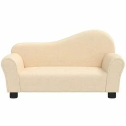 VidaXL Canapé pour enfants Crème Tissu -Canapés Soldes 2022 image 3 344160