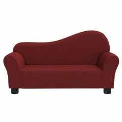 VidaXL Canapé pour enfants Rouge bordeaux Tissu -Canapés Soldes 2022 image 3 344888
