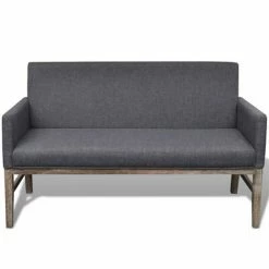 VidaXL Banc avec coussin rembourré Tissu Hévéa Gris foncé 9 VidaXL Banc avec coussin rembourré Tissu Hévéa Gris foncé -Canapés Soldes 2022 image 4 241664