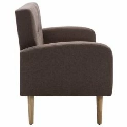 VidaXL Canapé à 3 places Tissu Marron 9 VidaXL Canapé à 3 places Tissu Marron -Canapés Soldes 2022 image 4 246991