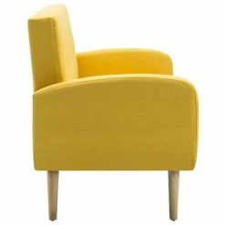 VidaXL Canapé à 3 places Tissu Jaune 9 VidaXL Canapé à 3 places Tissu Jaune -Canapés Soldes 2022 image 4 246992