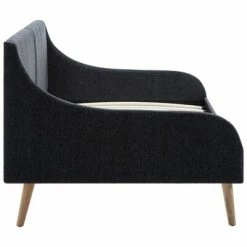 VidaXL Cadre de lit de jour Tissu Gris foncé 9 VidaXL Cadre de lit de jour Tissu Gris foncé -Canapés Soldes 2022 image 4 247029