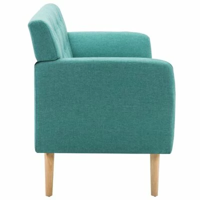 VidaXL Canapé à 3 places Revêtement en tissu 172x70x82 cm Vert 4 VidaXL Canapé à 3 places Revêtement en tissu 172x70x82 cm Vert – Image 4