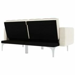 VidaXL Canapé-lit Crème Tissu -Canapés Soldes 2022 image 4 247216