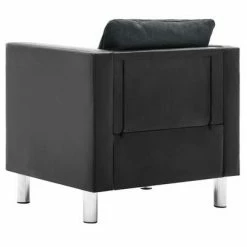 VidaXL Ensemble de canapé 2 pcs Similicuir Noir et gris foncé 9 VidaXL Ensemble de canapé 2 pcs Similicuir Noir et gris foncé -Canapés Soldes 2022 image 4 275507