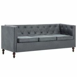 VidaXL Ensemble de canapés 2 pcs Revêtement en tissu Gris 9 VidaXL Ensemble de canapés 2 pcs Revêtement en tissu Gris -Canapés Soldes 2022 image 4 275630