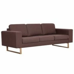 VidaXL Ensemble de canapé 2 pcs Tissu Marron 9 VidaXL Ensemble de canapé 2 pcs Tissu Marron -Canapés Soldes 2022 image 4 276860