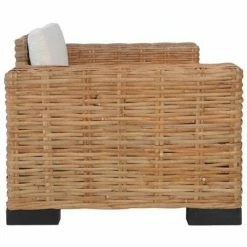 VidaXL Ensemble de canapés 2 pcs avec coussins Rotin naturel -Canapés Soldes 2022 image 4 278625