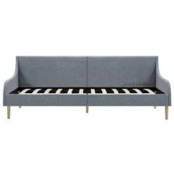 VidaXL Cadre de lit de jour avec matelas en mousse Gris clair Tissu 9 VidaXL Cadre de lit de jour avec matelas en mousse Gris clair Tissu -Canapés Soldes 2022 image 4 279149