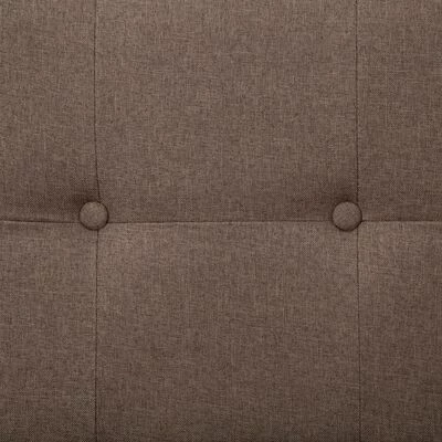 VidaXL Canapé-lit avec accoudoir Marron Polyester 4 VidaXL Canapé-lit avec accoudoir Marron Polyester – Image 4