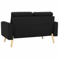 3056623 vidaXL 2 Piece Sofa Set Fabric Black (288702+288712) 9 3056623 vidaXL 2 Piece Sofa Set Fabric Black (288702+288712) -Canapés Soldes 2022 image 4 3056623