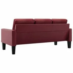 VidaXL Ensemble de canapés 2 pcs Rouge bordeaux Similicuir 9 VidaXL Ensemble de canapés 2 pcs Rouge bordeaux Similicuir -Canapés Soldes 2022 image 4 3056679