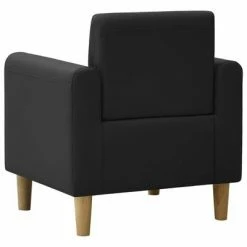 VidaXL Canapé pour enfants Noir Similicuir -Canapés Soldes 2022 image 4 325500