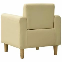 VidaXL Canapé pour enfants Blanc crème Similicuir -Canapés Soldes 2022 image 4 325501