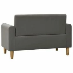 VidaXL Canapé à 2 places pour enfants Gris Similicuir -Canapés Soldes 2022 image 4 325507