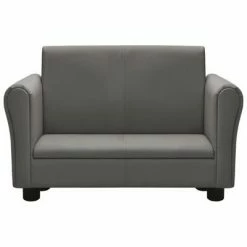 VidaXL Canapé pour enfants avec tabouret Gris Similicuir 9 VidaXL Canapé pour enfants avec tabouret Gris Similicuir -Canapés Soldes 2022 image 4 325512