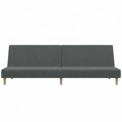 VidaXL Canapé-lit à 2 places Gris clair Tissu -Canapés Soldes 2022 image 4 337274