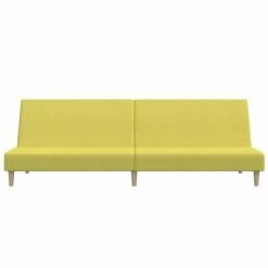 VidaXL Canapé-lit à 2 places Vert Tissu -Canapés Soldes 2022 image 4 337281
